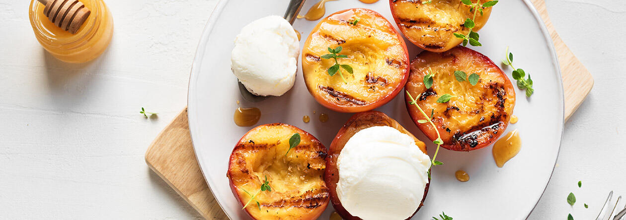 Rezept für GH-Grillobst mit Eis