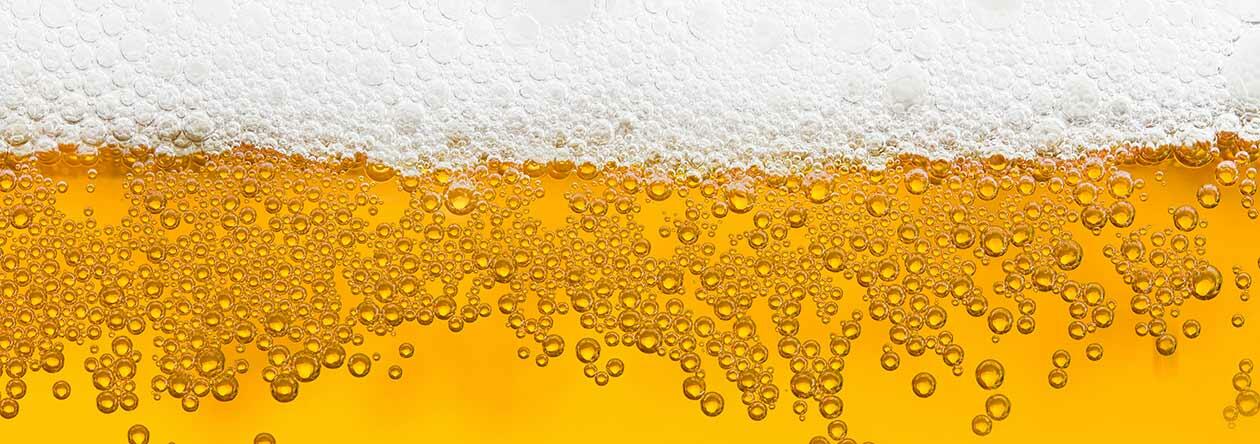 Schöne Schaumkrone beim Hellen