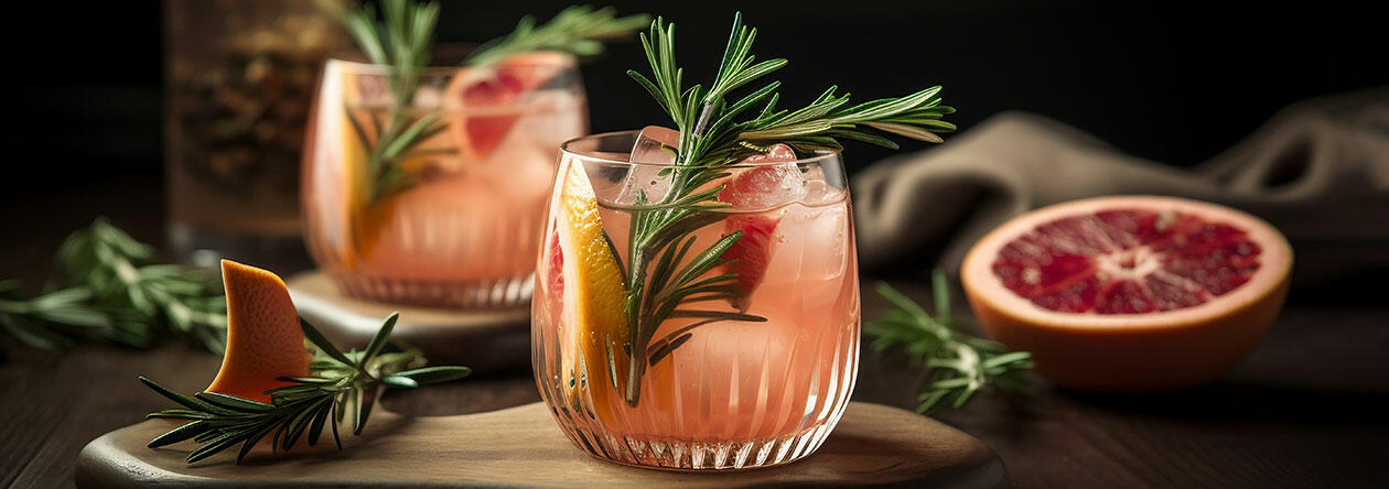 Ein herrlich fruchtig-herber Mix: Frischer Grapefruitsaft trifft auf Gin.