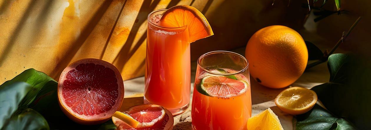 Ein exotischer Klassiker aus Orangensaft und viel dunklem Rum