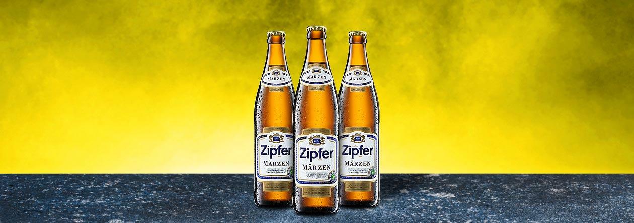 Ein Anblick heller Freude: Zipfer Märzen in der Flasche