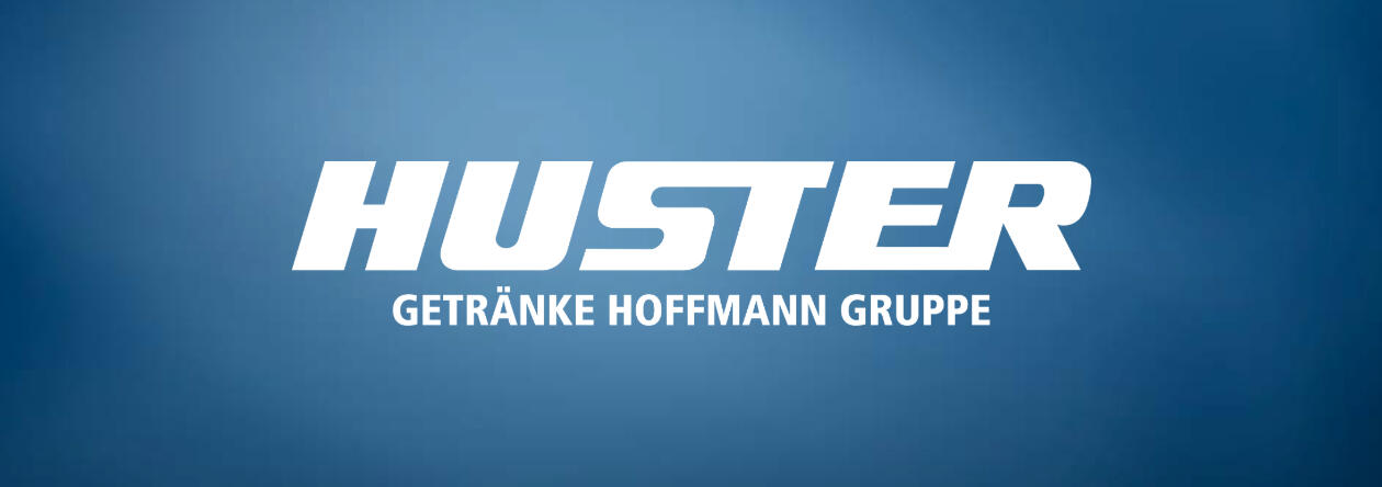 Huster Getränke Hoffmann Gruppe Logo weiss