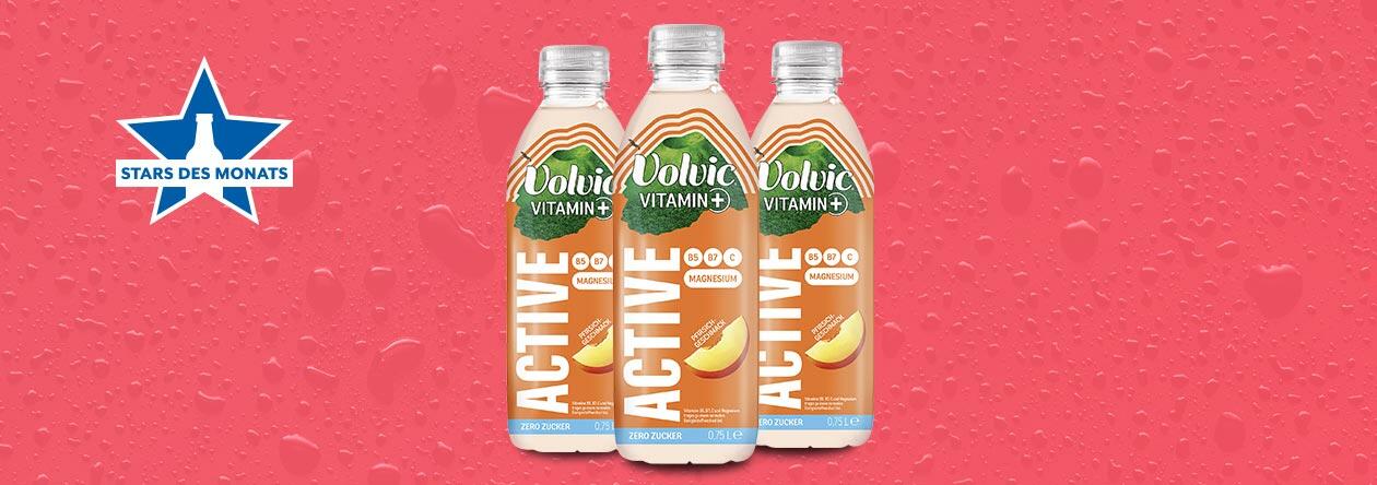 Flaschen von Volvic Vitamin+ bei der GH Aktion Stars des Monats