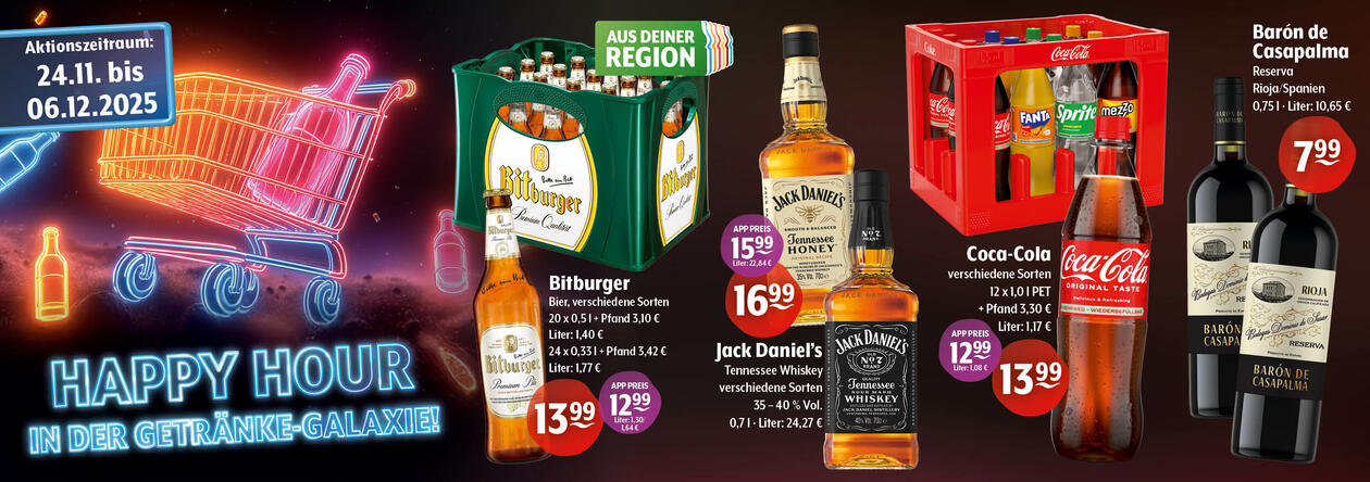 Black Week Angebote bei Getränke Hoffmann 2025