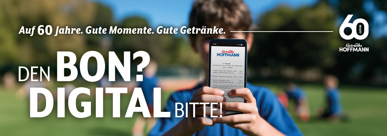 Den Bon? Nur noch digital.